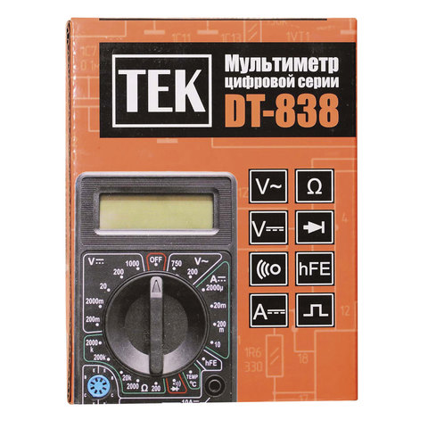 Мультиметр ТЕК DT-838