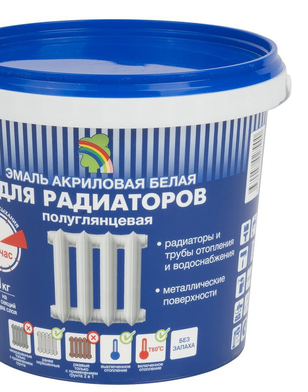 Эмаль д/радиат Беленькая 1,8кг