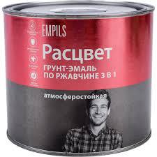 Грунт-эмаль РАСЦВЕТ 3 в 1 по ржавчине черная 1.9 кг