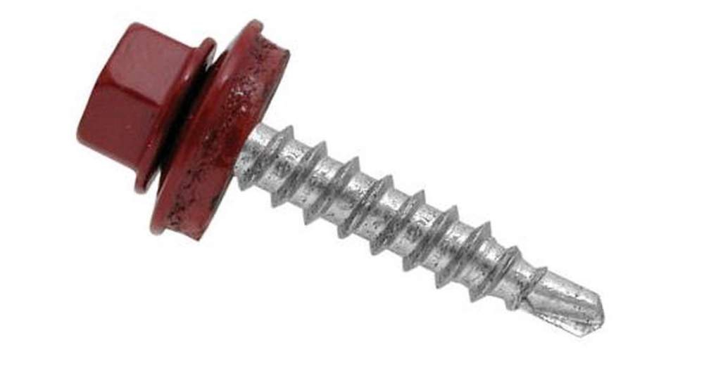 Саморезы кровел. 5,5*19 красные