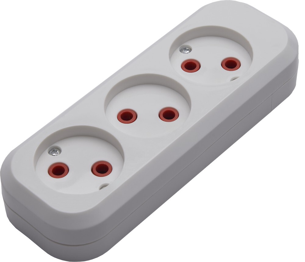 Розетка переносная 3м б/з белая STEKKER