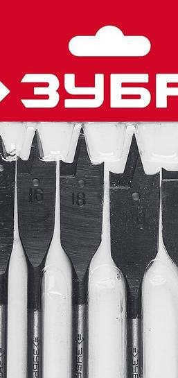 Набор сверл ЗУБР перовых по дереву