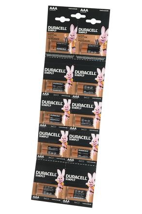 Батарейка DURACELL "Simply" LR03 AAA щелочная 20 шт.