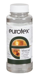 Масло EUROTEX "Сауна" для полов и полков 0.8 л