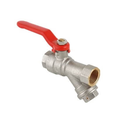Кран шар. Basic VT с фильтром 1/2" (ргг) VT.292.N.04(КМ)