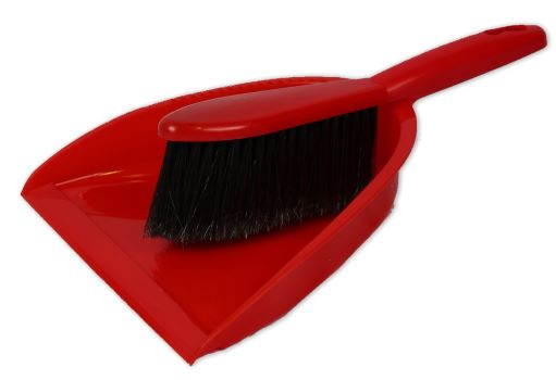 Совок для мусора со щеткой