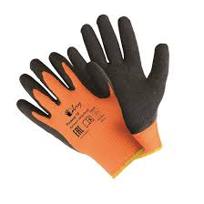 Перчатки нейл. утепл. оранж/черн. KPSLT0102