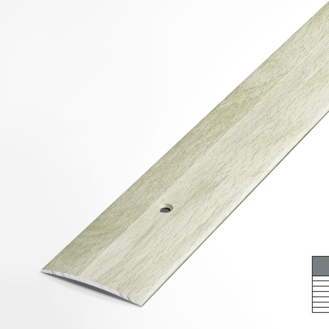 Порог стык. 37мм/0,9м дуб выбеленый