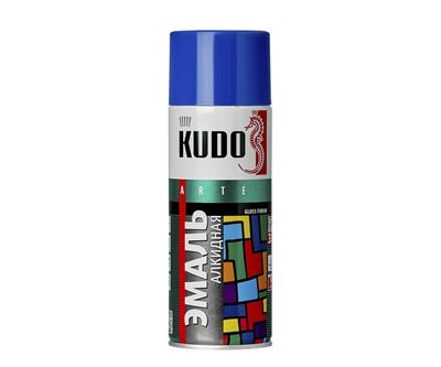 Эмаль KUDO KU-1011 алкид. аэроз. синяя 520мл