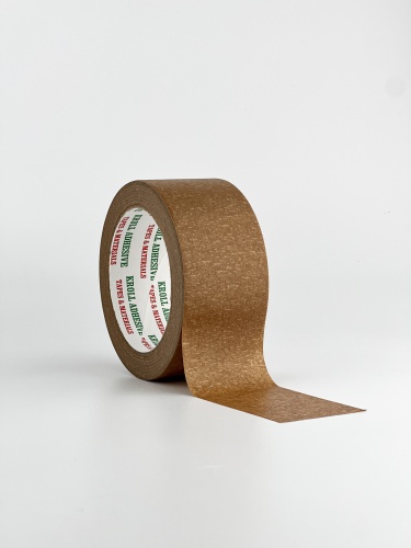 Лента маскировочная термокреповая до 80°C коричневая размер 38мм/40м 243996-38-40 УПРАВДОМ