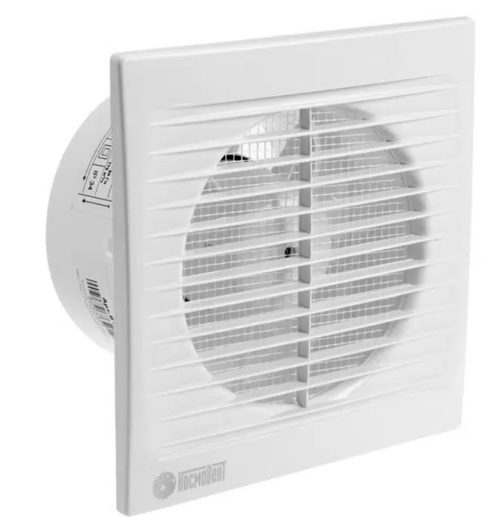 Вентилятор КОСМОВЕНТ В125 вытяжной осевой без сетки и выключателя  d=125 мм