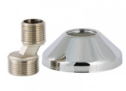 Эксцентрик VALTEC 03/4"х1/2" с декоративной чашкой