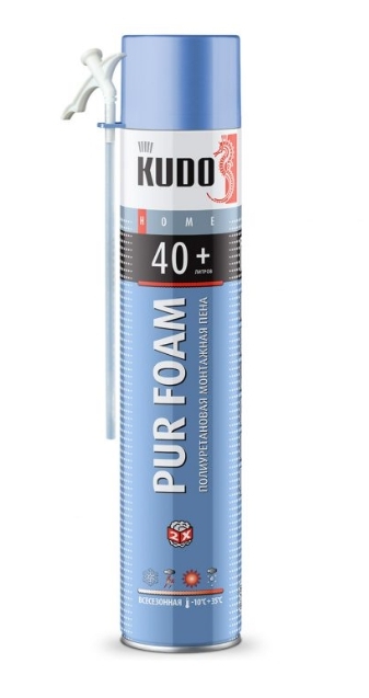 Пена монт. KUDO "Home 40+" бытовая всесез. 1л