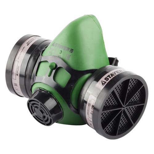 Респиратор STAYER "Master" фильтрующая противогазная, в комплекте с фильтрами А1