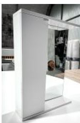 Шкаф-Зеркало Классик 60 Белый лак 700*600*150