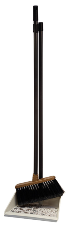 Набор для уборки IDEA "Ленивка Деко" щетка для пола + совок пэтчворк