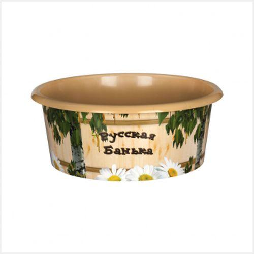 Таз 10л "Русская банька" M2554