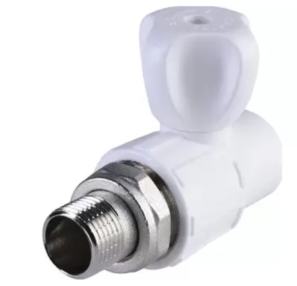 Кран шар. MEERPLAST для радиаторов ПП прямой НГ 20х1/2