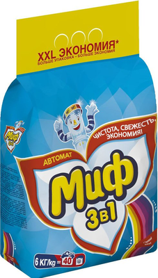 Порошок стиральный МИФ 3в1 "Свежий цвет" автомат 6 кг