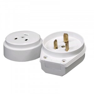 Разъем PШ-BШ 25А 380В черн.