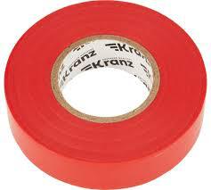 Изолента ПВХ KRANZ проф. 0.18х19 мм х 20 м, красная