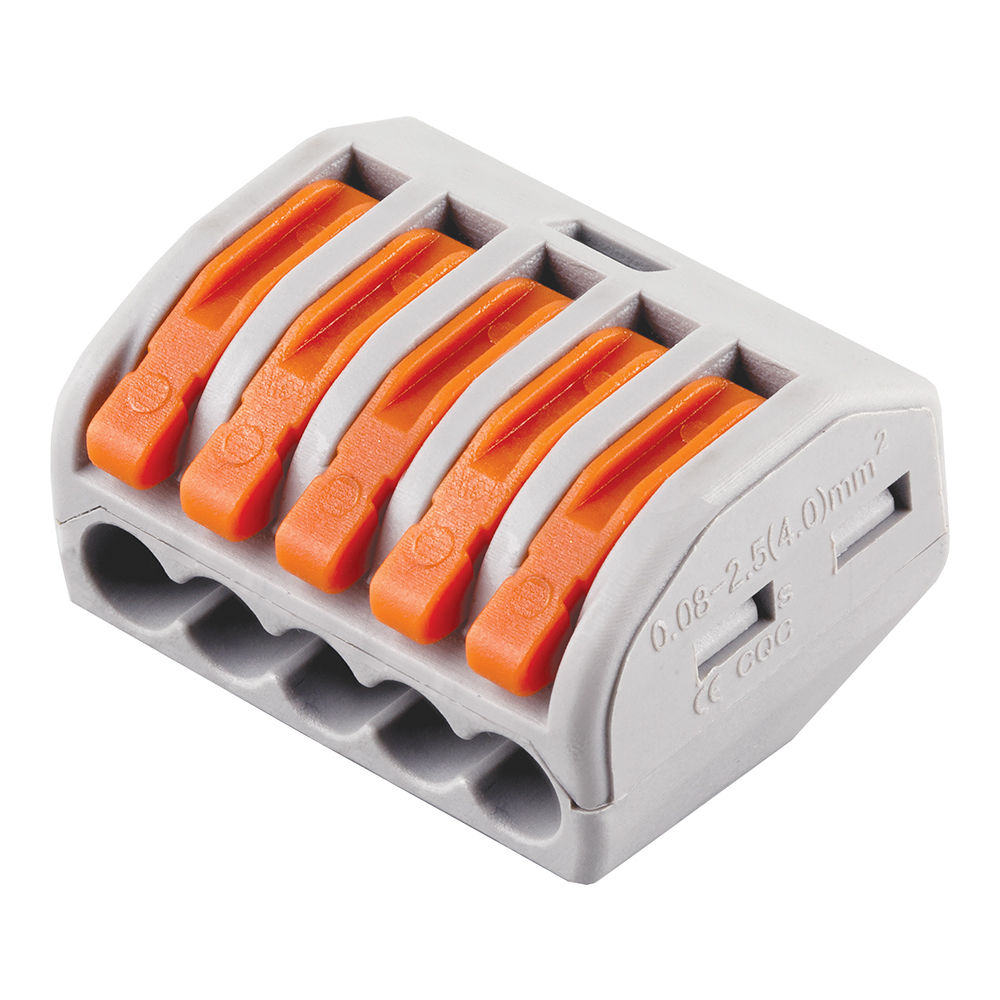 Клемма строительно-монтажная 5-проводная, LD222-415