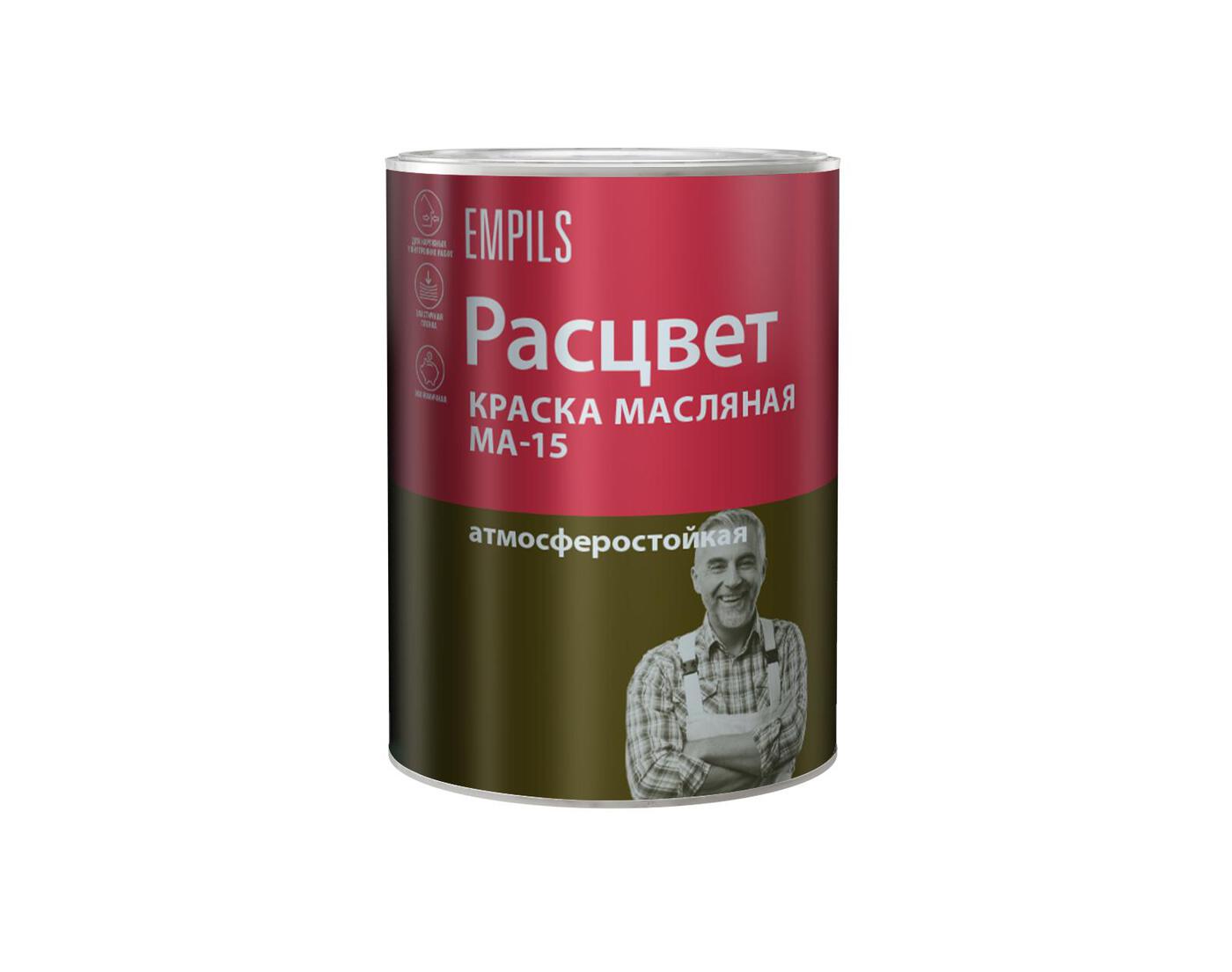 Краска масляная МА-15 сурик 2,7кг Расцвет