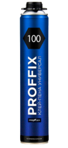 Клей-пена PROFFIX 100 полиуретан. д/пенопласта и газобетона 850мл