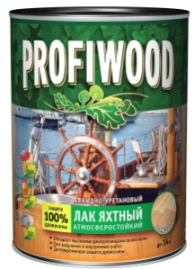 Лак PROFIWOOD яхтный алкидно-уретановый глянцевый 0.7 л