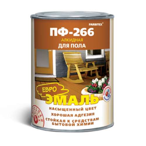 Эмаль FARBITEX ПФ-266 золотистый 0.8кг