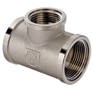 Тройник Valtec перех. 1"-1/2"-1" никель (5) VTr.750.N.0604