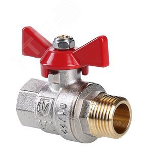 Кран шар. Basic VT НВ 1/2" бабочка (бгш) (12) VT.218.N.04