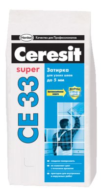 Затирка CERESIT "Super СE 33" 2кг белый