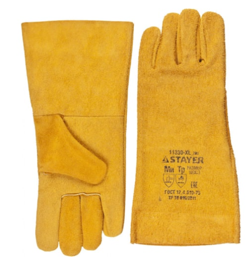 Краги STAYER "Мастер" термостойкие для сварки и тяжелых механических работ 350 мм