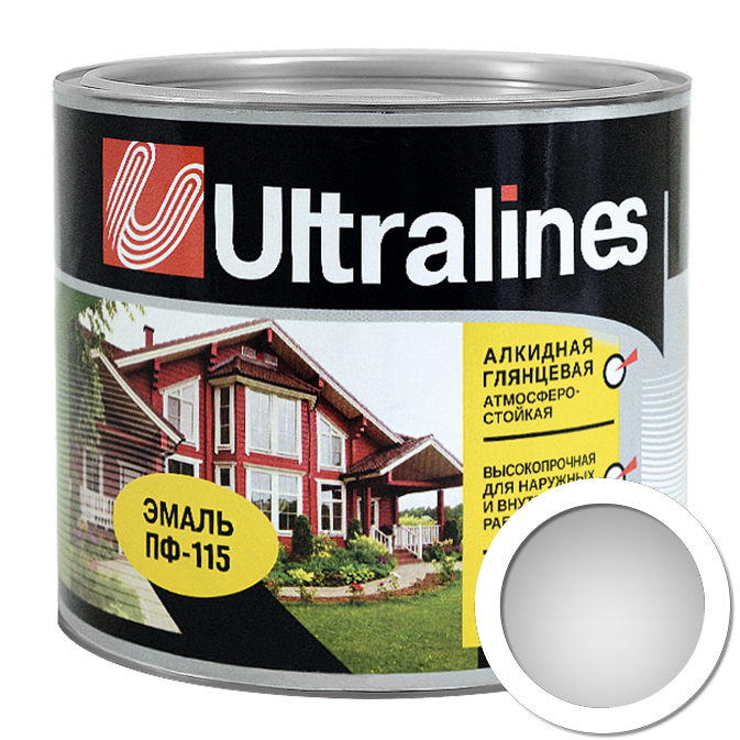 Эмаль ULTRA LINES ПФ-115 белая 2.6 кг