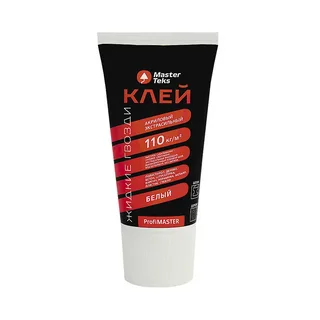Жидкие гвозди 200гр акриловые MasterTeks PM экстрасильные белый