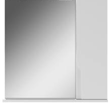 Шкаф-зеркало ОPTIMA 60 БЕЛЫЙ ЛАК (670*600*150)