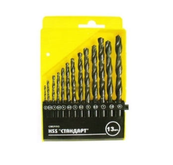 Набор сверл BIBER 2-8мм по мет."Стандарт"(13шт)
