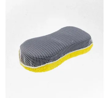 Губка микрофибра SKYWAY двуст. с сеткой