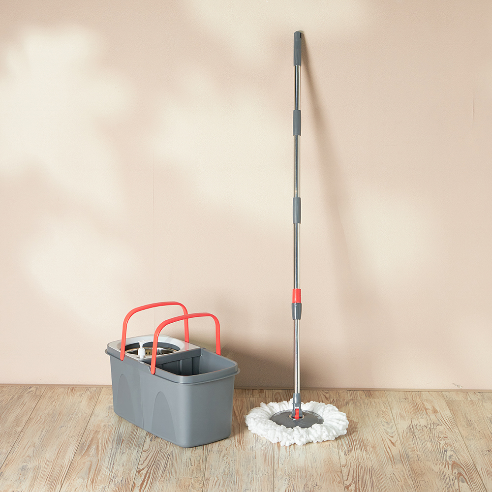 Набор д/уборки VETTA швабра+ведро +2 насадки из микрофибры 407-003