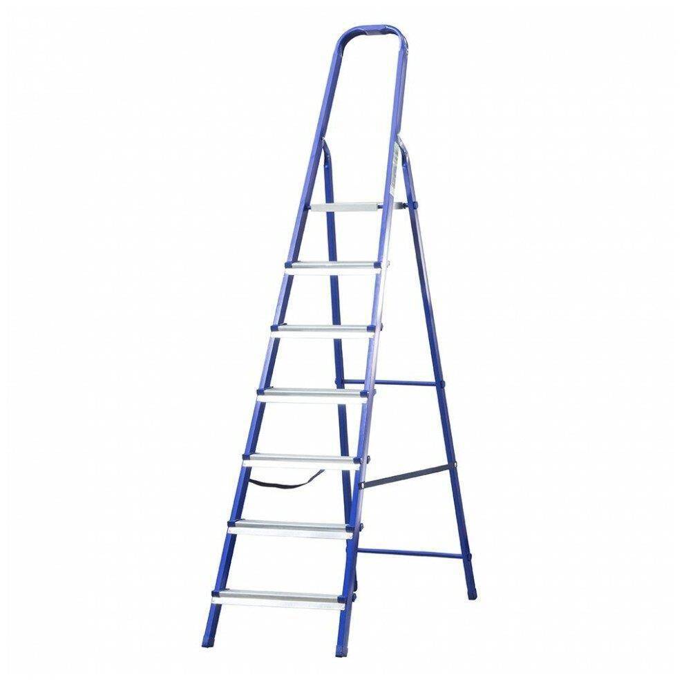 Лестница-стремянка  стальная 7 широких ступеней.