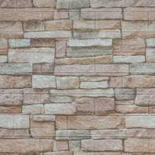 Панель стеновая самокл 3D Серо-бежевый камень 0,7х0,77м (толщ. 0,4см) Арт.BD-QT02