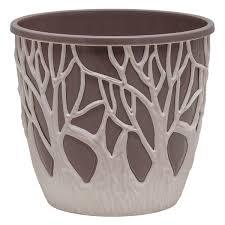 Кашпо "Форест" 3,5л Пудровый/мокко КШ-0977