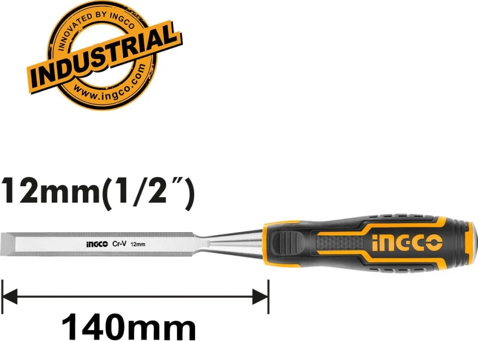 Стамеска 12х140 мм INGCO HWC0812 INDUSTRIAL