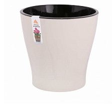 Горшок 1,7л Розетта с поддоном мрамор С126 Мартика