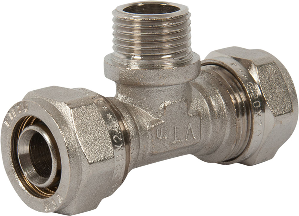 Тройник Valtec нар. рез. 20*1/2*20 VTm.(2ц+ш.) (10) VTm.333.N.200420