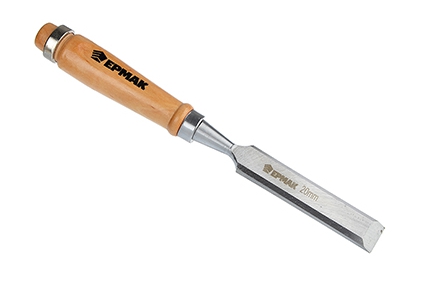 Стамеска ЕРМАК 667-034 с деревянной ручкой 20 мм