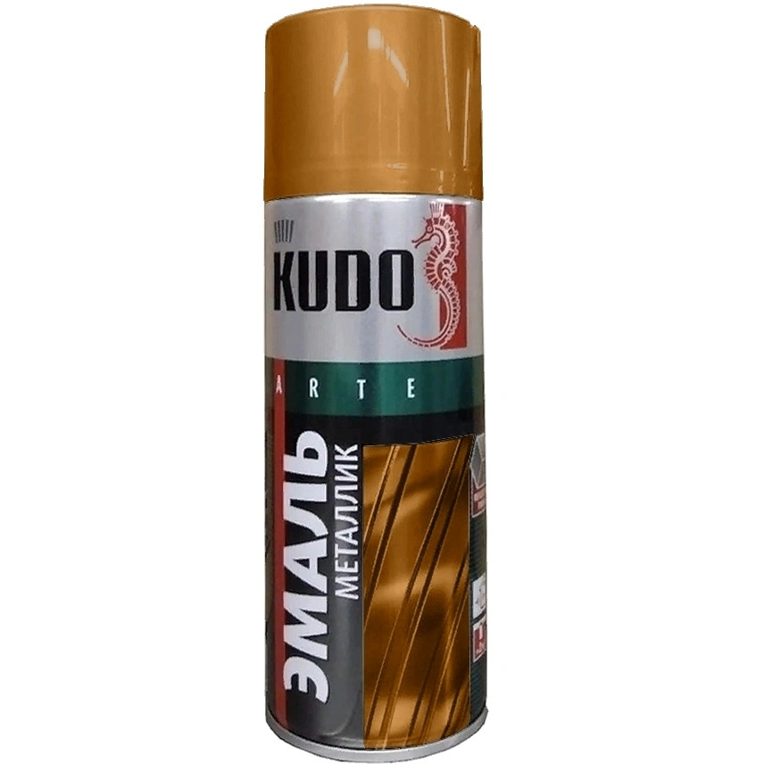 Эмаль KUDO KU-1030 универсальная аэрозольная металлик медь 520 мл