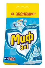 Порошок стир. МИФ 3в1 "Морозная свежесть" авт. 4кг