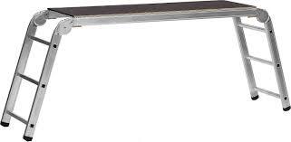 Рабочие подмости СИБИН РП-36 3х6х3 ступени алюм. складные с фиксированной площадкой (38843)